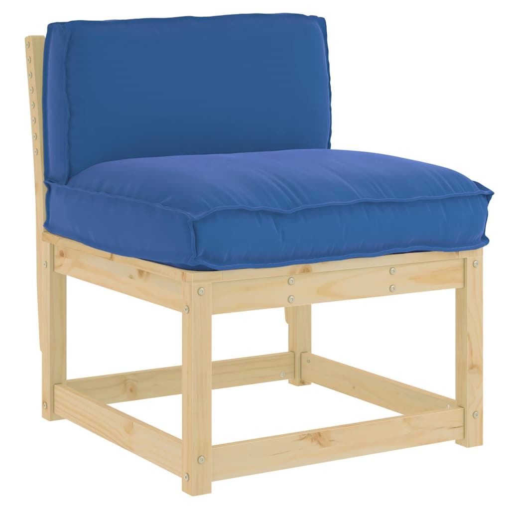 Pallet Cushion for Backrest Royal blue 70 x 40 x 12 cm